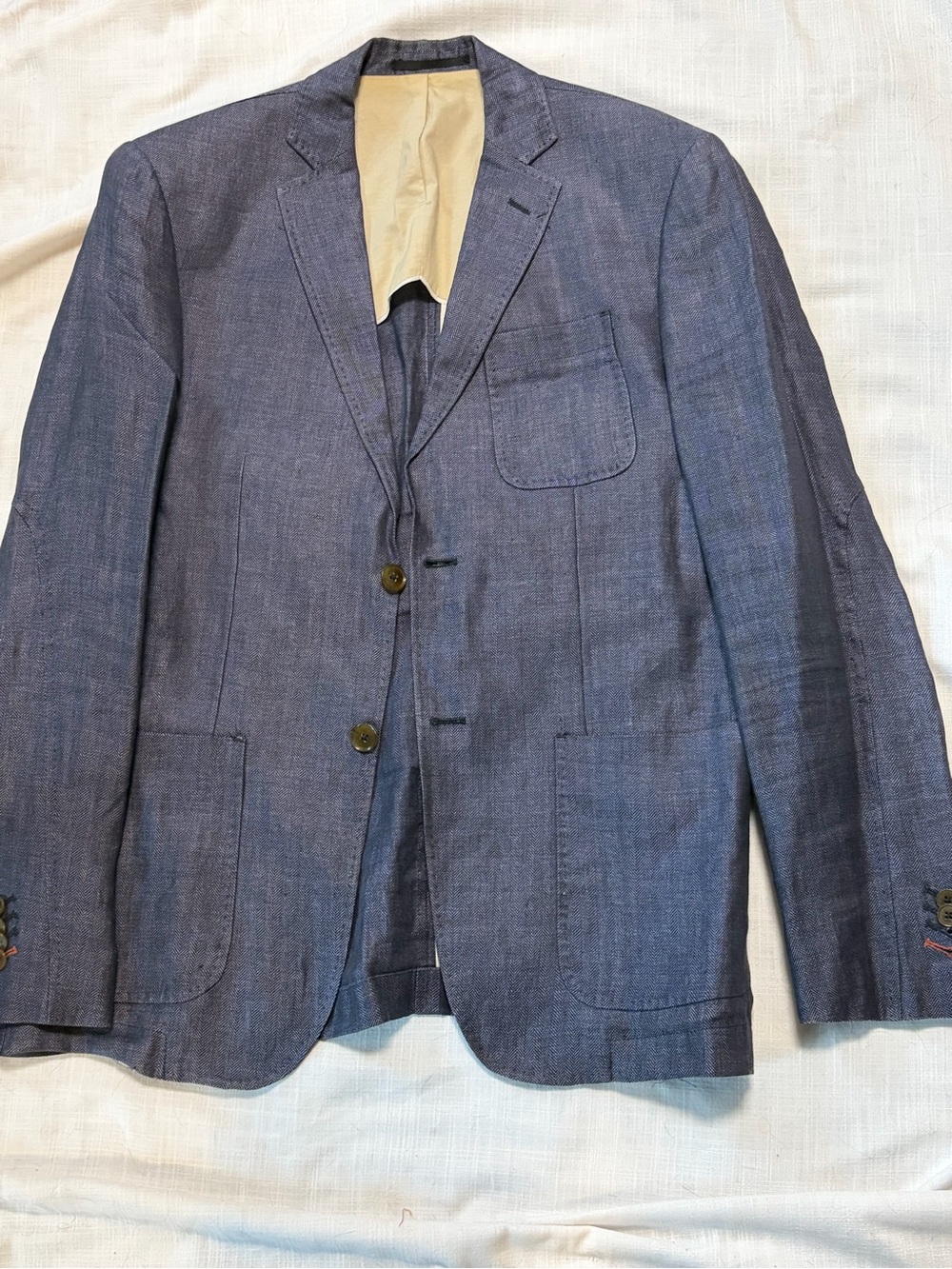 Haight & Ashbury Men's Blue Casual Lightweight Blazer 42r